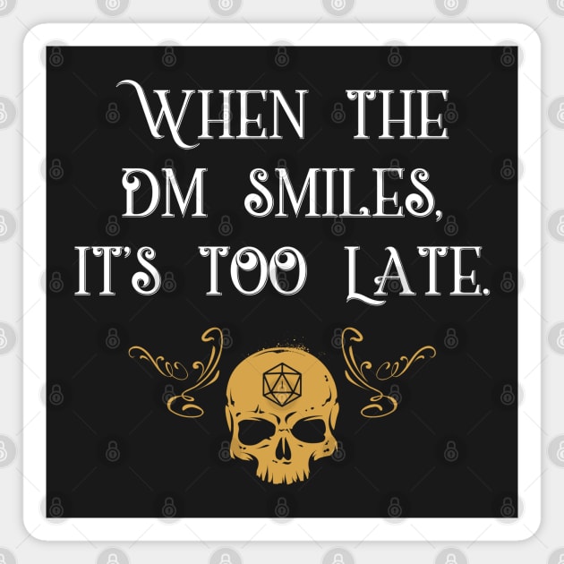 When The Master Smiles It's Too Late Gaming Magnet by pixeptional